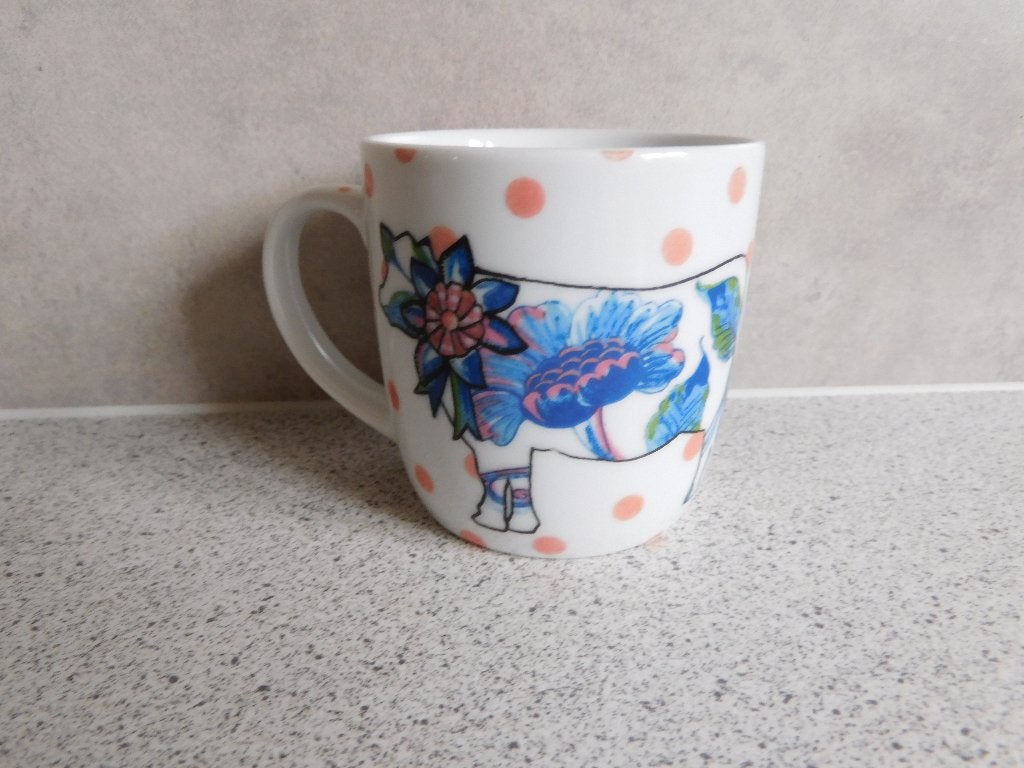 Senseo mok 180 ml. Koe Delft Blue Excellent Souvenir, Overige merken, Ophalen of Verzenden, Zo goed als nieuw, Overige stijlen