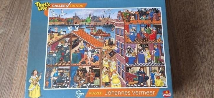 That's Life Galery Edition puzzel; Johannes Vermeer, Ophalen of Verzenden, 500 t/m 1500 stukjes, Zo goed als nieuw, Legpuzzel