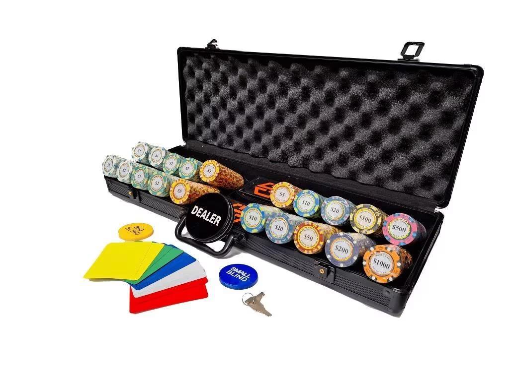 Monte carlo pokerset - Poker set - Pokerchips - Kaartspelen, Hobby en Vrije tijd, Gezelschapsspellen | Bordspellen, Cave & Garden