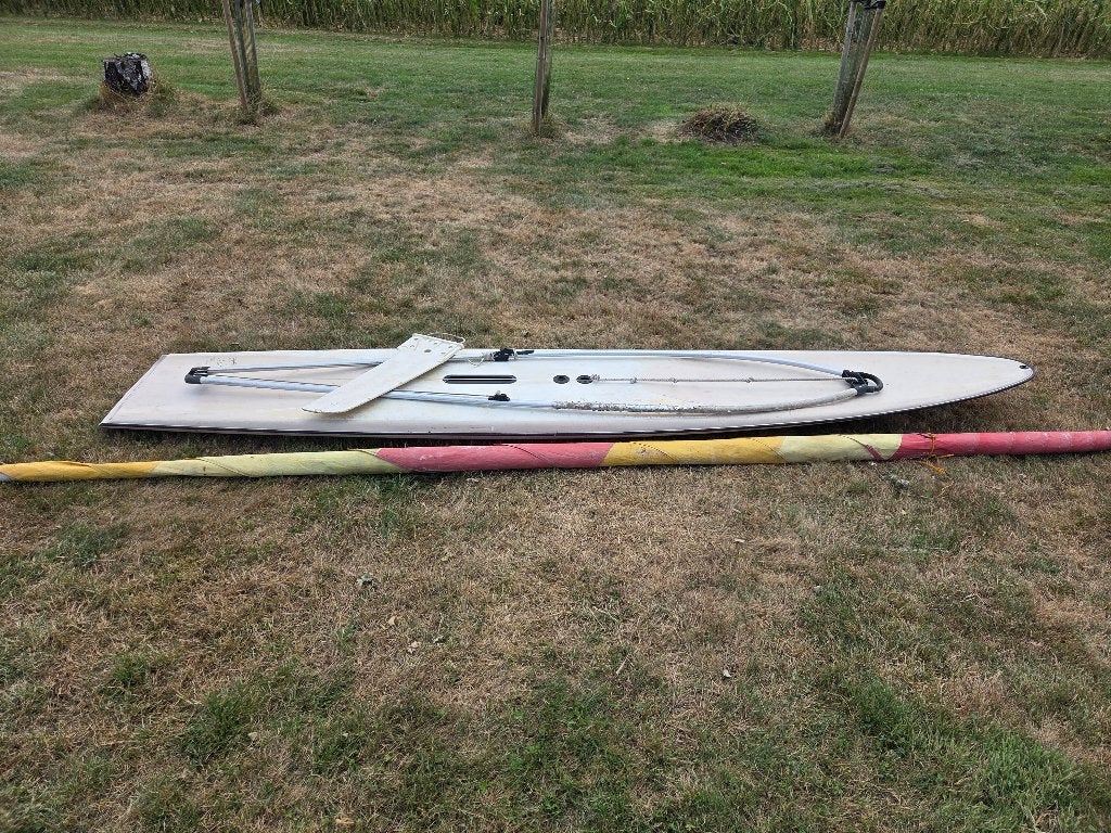 surfplank gratis afhalen, Watersport en Boten, Windsurfen, Ophalen, Gebruikt, 300 cm of meer, Plank