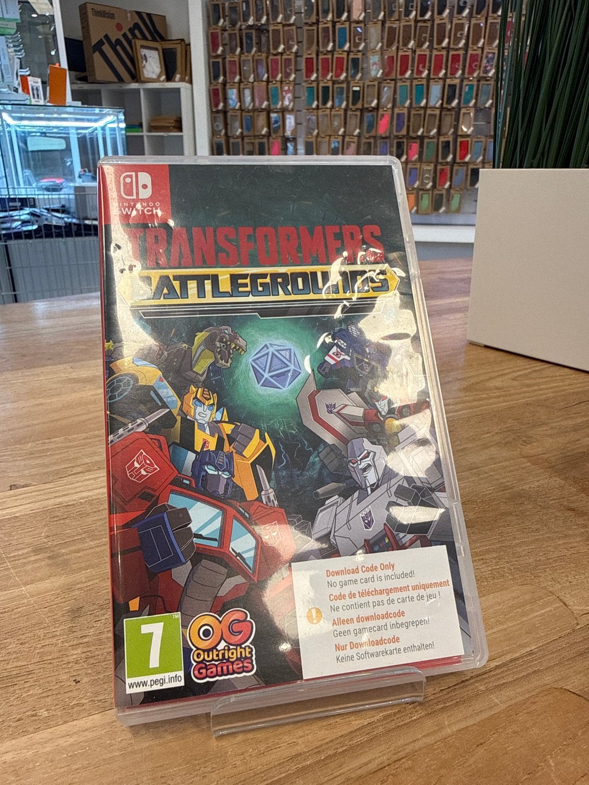 Transformers Battlegrounds Nintendo Switch (Download Code), Ophalen of Verzenden, Zo goed als nieuw, Met games