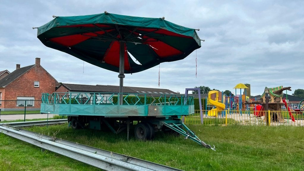 Verrijdbare Muziektent Kiosk Hydraulisch Rond Podium, Ophalen, Gebruikt, Overige