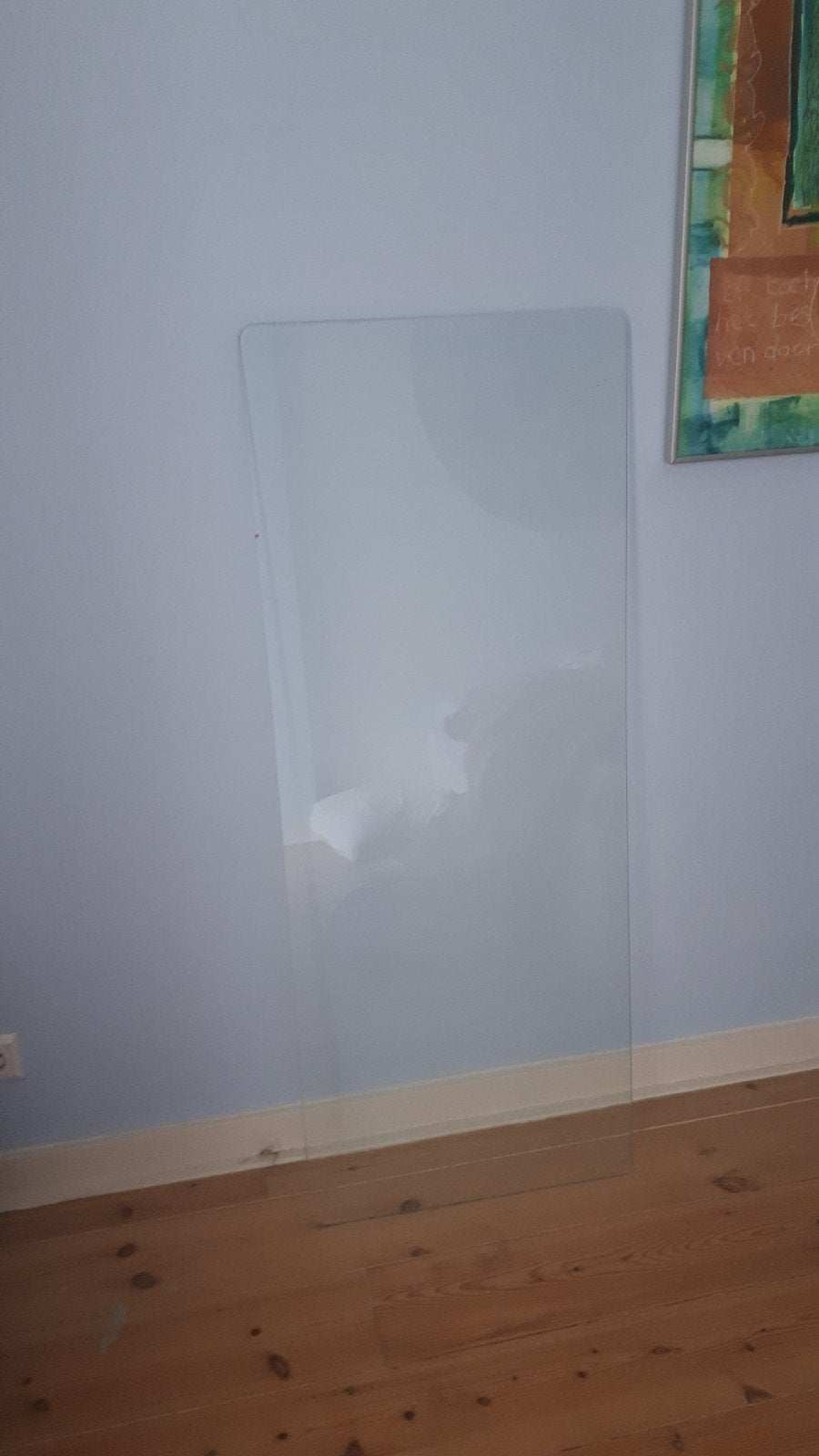 Glasplaat met ronde hoeken 150 X 50 cm gratis, Ophalen, Minder dan 80 cm, Glasplaat, 120 tot 160 cm