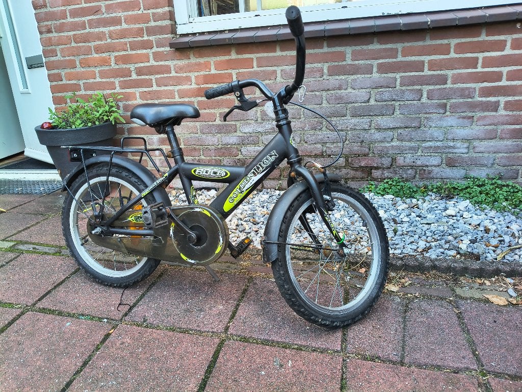 Stoere Golden Lion 'Rock' Kinderfiets 16 inch - Zwart, Fietsen en Brommers, Fietsen | Kinderfietsjes, Ophalen, Terugtraprem, Golden Lion