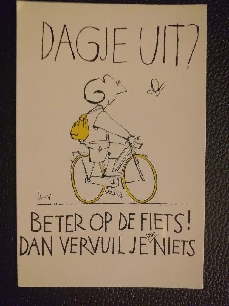 Ongelopen kaart; Dagje uit, beter op de fiets !, Verzenden, 1980 tot heden, Ongelopen, Utrecht