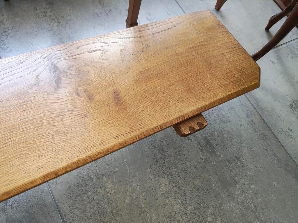 Eikenhouten wandplank met smeedijzeren steunen, Huis en Inrichting, Woonaccessoires | Wandplanken en Boekenplanken, Ophalen, Gebruikt