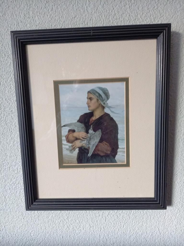 Leuke reproductie mooi ingelijst, Ophalen of Verzenden