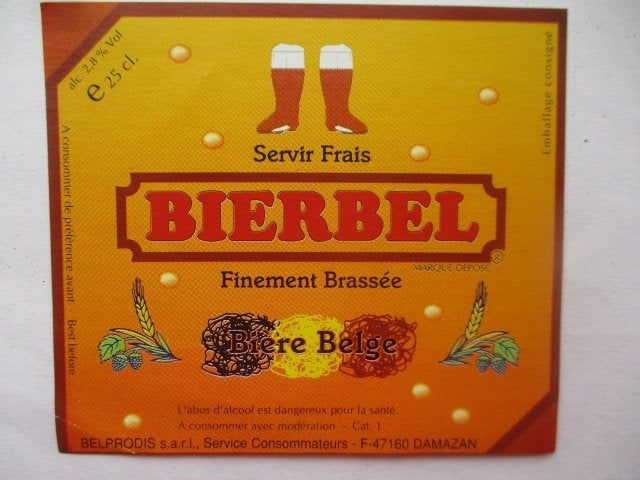 bieretiket Belgie 22-7 (2H 27), Verzamelen, Ophalen of Verzenden, Gebruikt, Overige typen, Overige merken