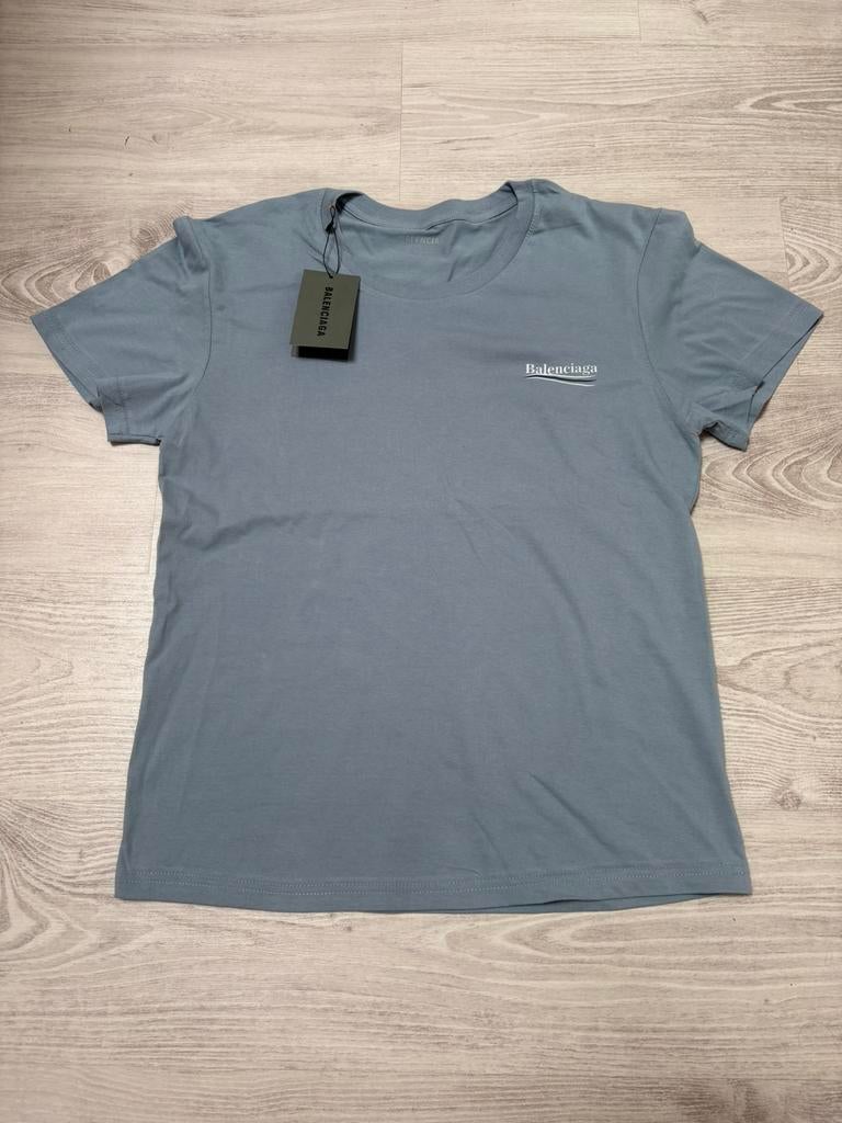 Mooie en coole blauwe balenciaga shirt, Ophalen of Verzenden, Zo goed als nieuw, Zwart