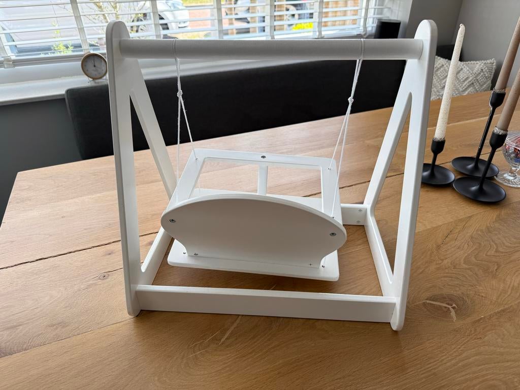 Witte houten Poppenschommel - Zo goed als nieuw, Ophalen, Zo goed als nieuw, Speelgoed