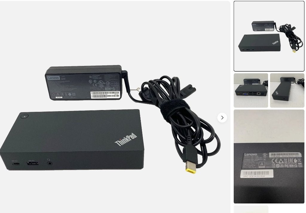 Lenovo ThinkPad USB-C Dock 40A9 DK1633 with USB-C Cable, Ophalen of Verzenden