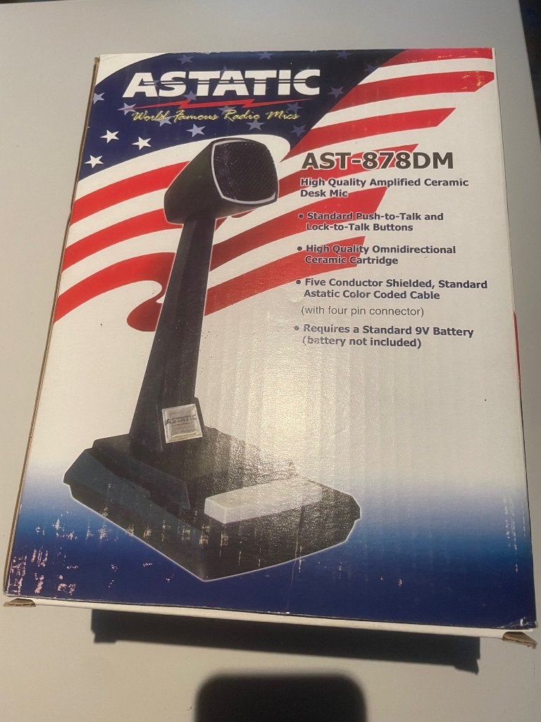 Astatic AST878DM Desktop Microphone, Ophalen of Verzenden, Nieuw