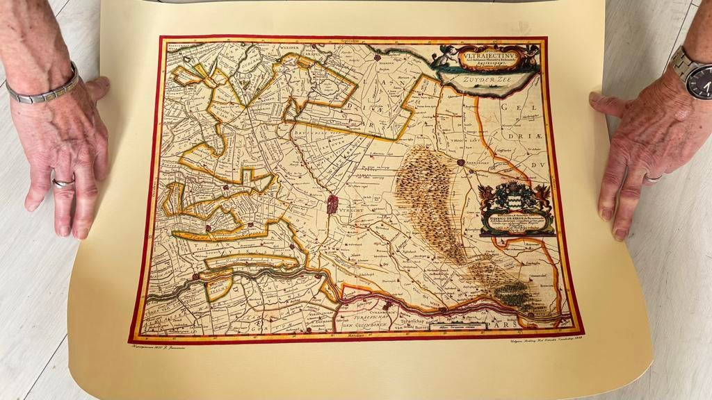 Oude Landkaart Utrecht - Balthazaro Florentio a Berkenrode, Voor 1800, Ophalen of Verzenden, Nederland, Landkaart