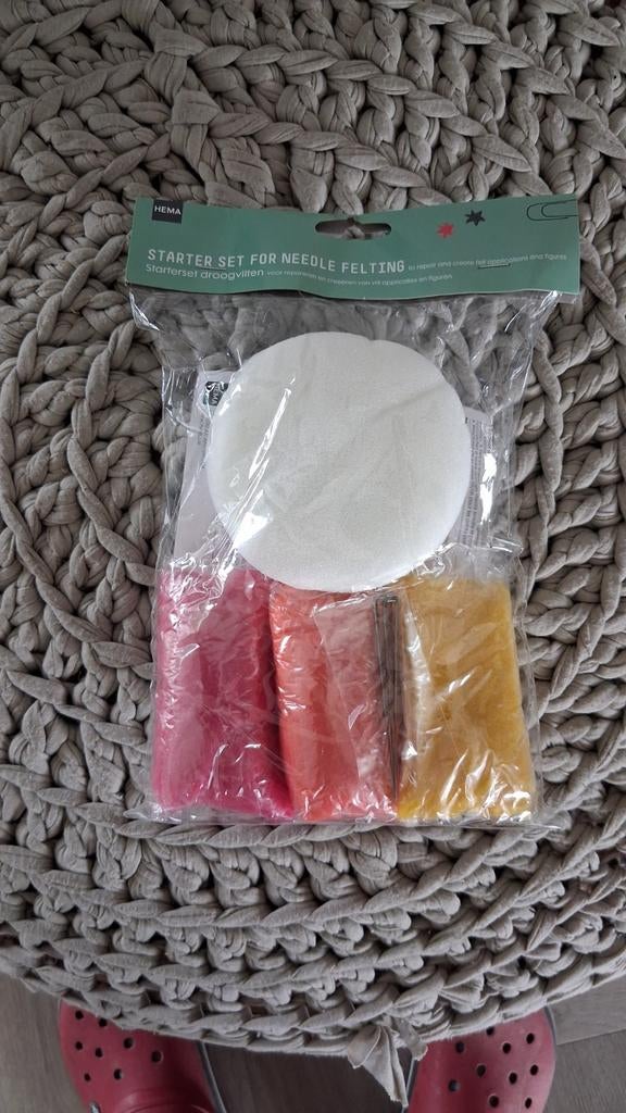 Naald vilten start pakket hema nieuw 2 soorten, Hobby en Vrije tijd, Ophalen of Verzenden, Nieuw, Figuurtje(s)