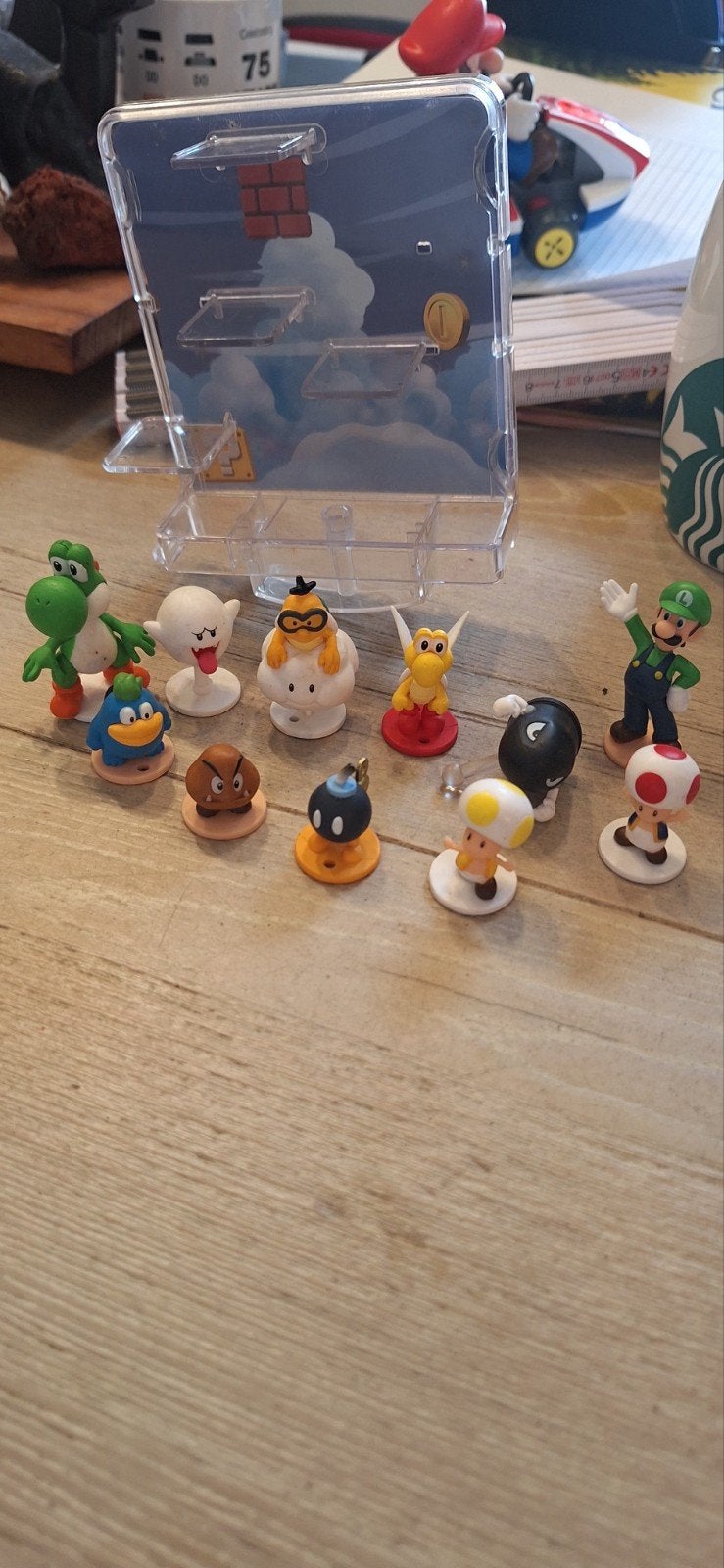 super Mario bros poppetjes 12 delig Nintendo (21726), Nintendo, ., Ophalen of Verzenden, Zo goed als nieuw