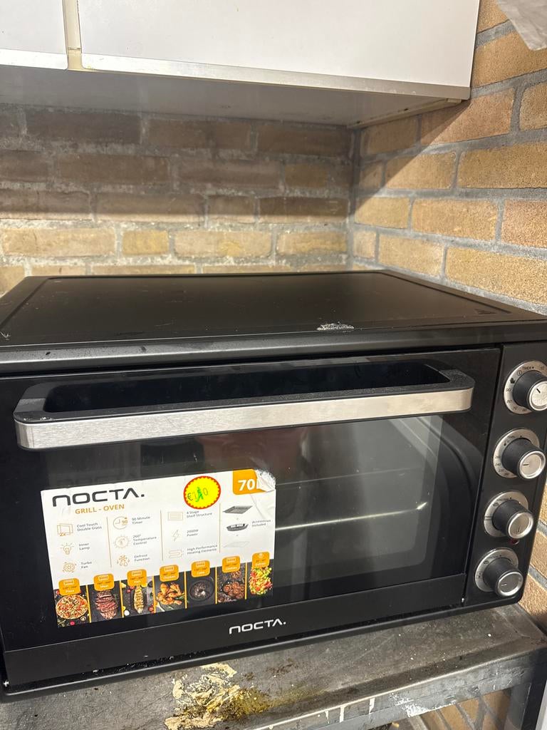 NOCTA Grill-Oven - Compacte en Krachtige Mini-Oven, Witgoed en Apparatuur, Ovens, Minder dan 45 cm, Overige merken, Hete lucht