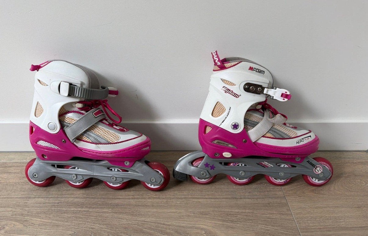 Nijdam roze inline skates verstelbaar maat 38-41 ABEC 5, Sport en Fitness, Overige merken, Ophalen of Verzenden, Inline skates 4 wielen