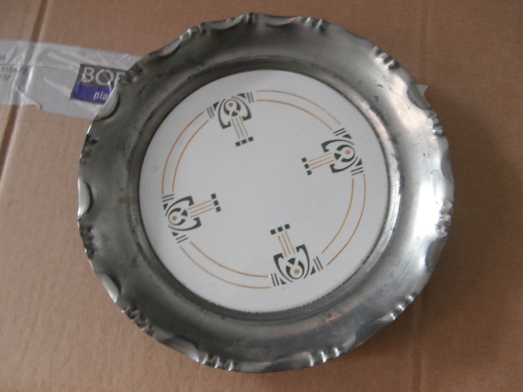 Antiek schaal tin schaaltje serveerschaal Chris van der Hoef, Antiek en Kunst, Antiek | Tin, Ophalen of Verzenden