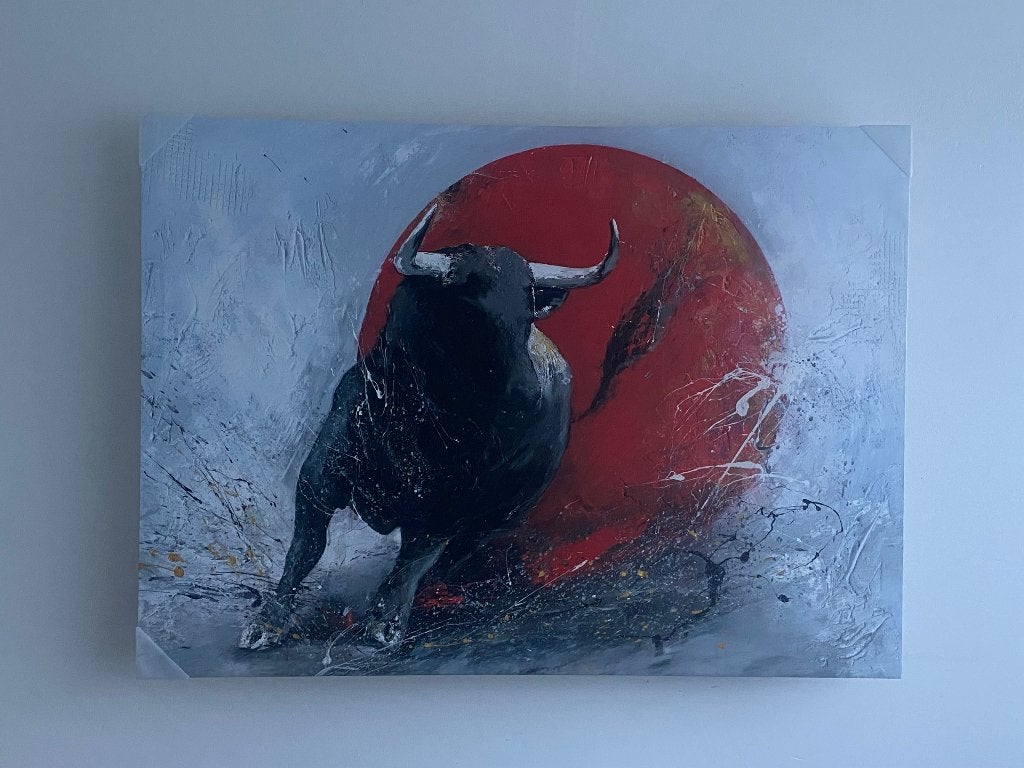 Stier, Ophalen, Gebruikt, Textiel, Decoratieobject