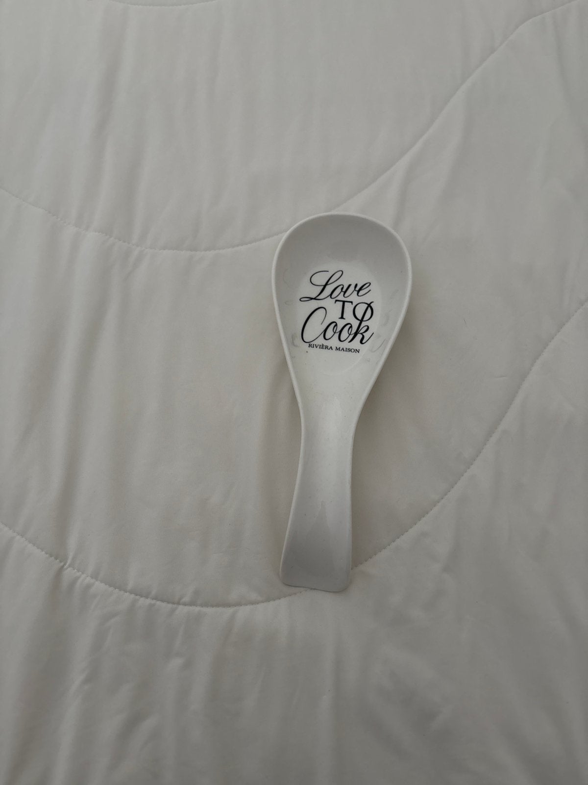 Riviera Maison Love to Cook Lepel houder, Overige typen, Ophalen of Verzenden, Zo goed als nieuw, Steen/keramiek