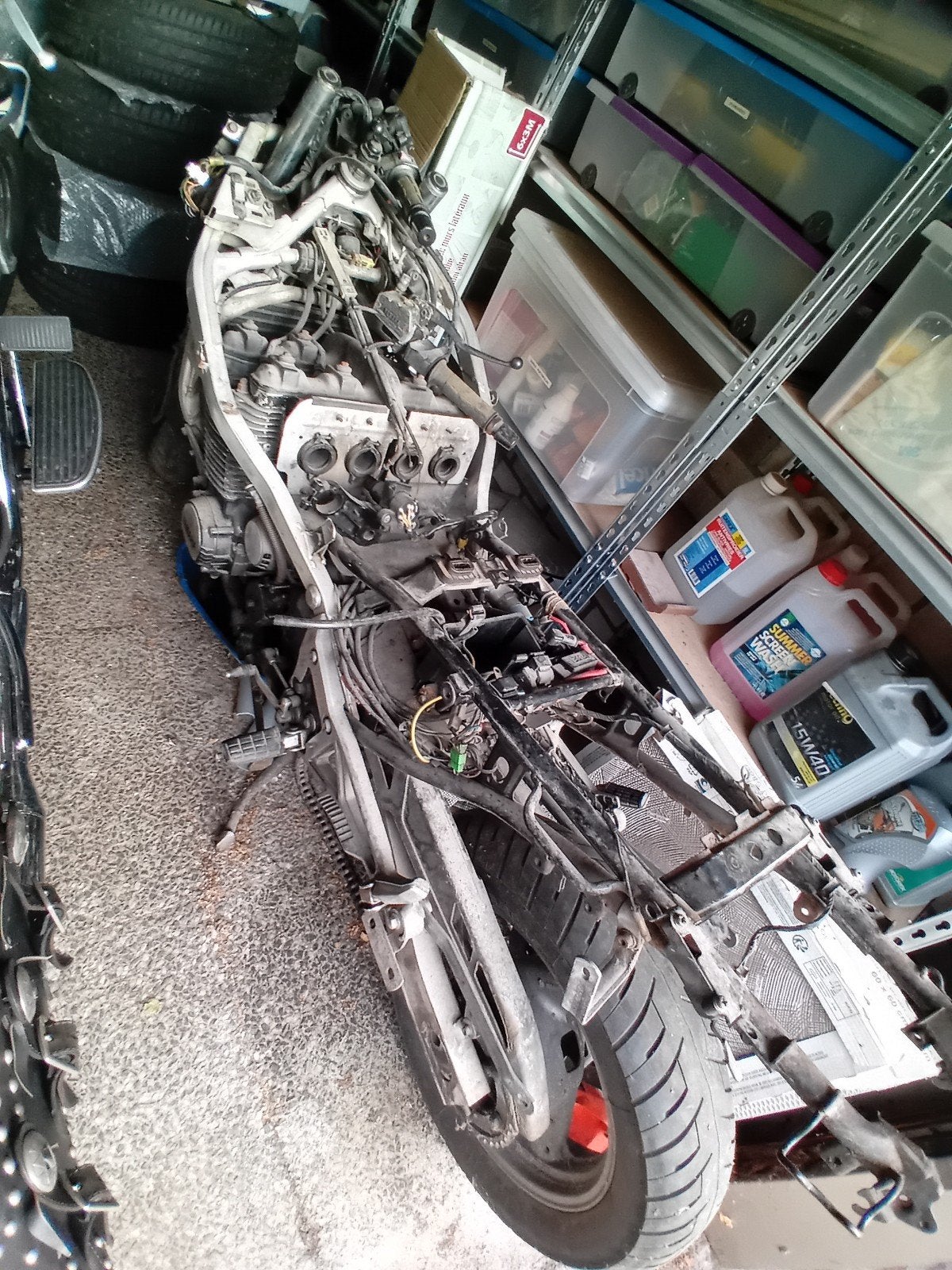 Motorfiets frame met motorblok - project of onderdelen, Ophalen of Verzenden, Gebruikt