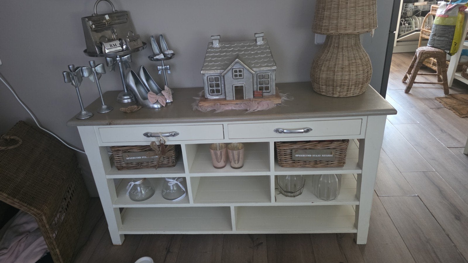 riviera Maison dressoir, Ophalen, Gebruikt, 100 tot 150 cm, Met lade(s)