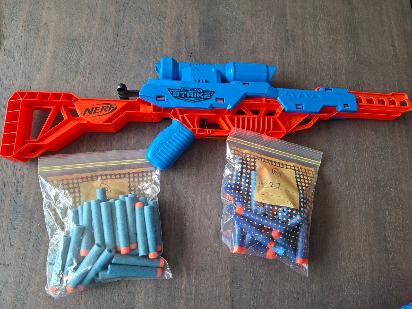 Nerf alpha Strike wolf LR-1 en pijltjes, Ophalen of Verzenden, Zo goed als nieuw