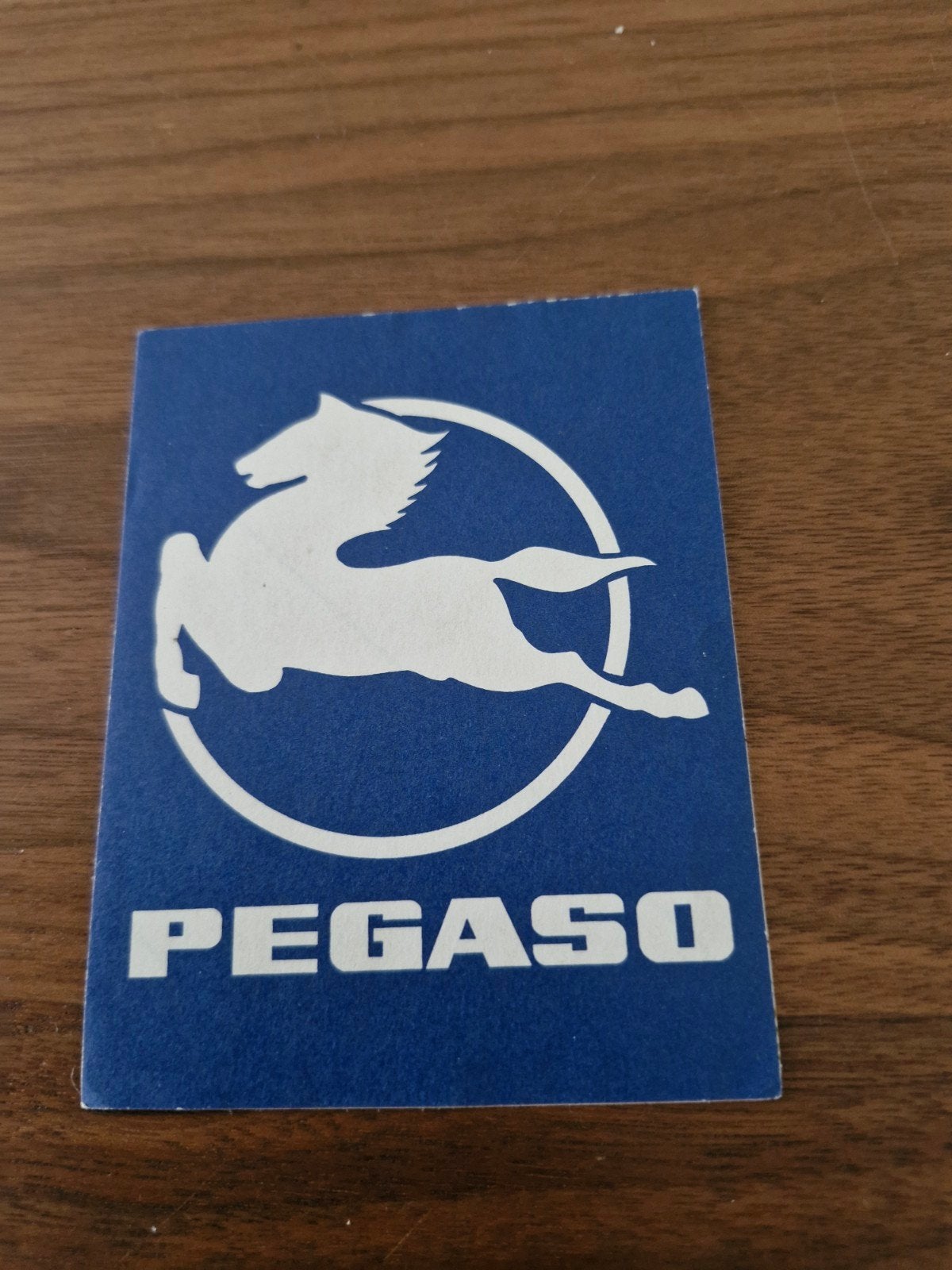 11989 Pegaso sticker 11 x 8,5 cm, Ophalen of Verzenden, Gebruikt, Auto of Motor