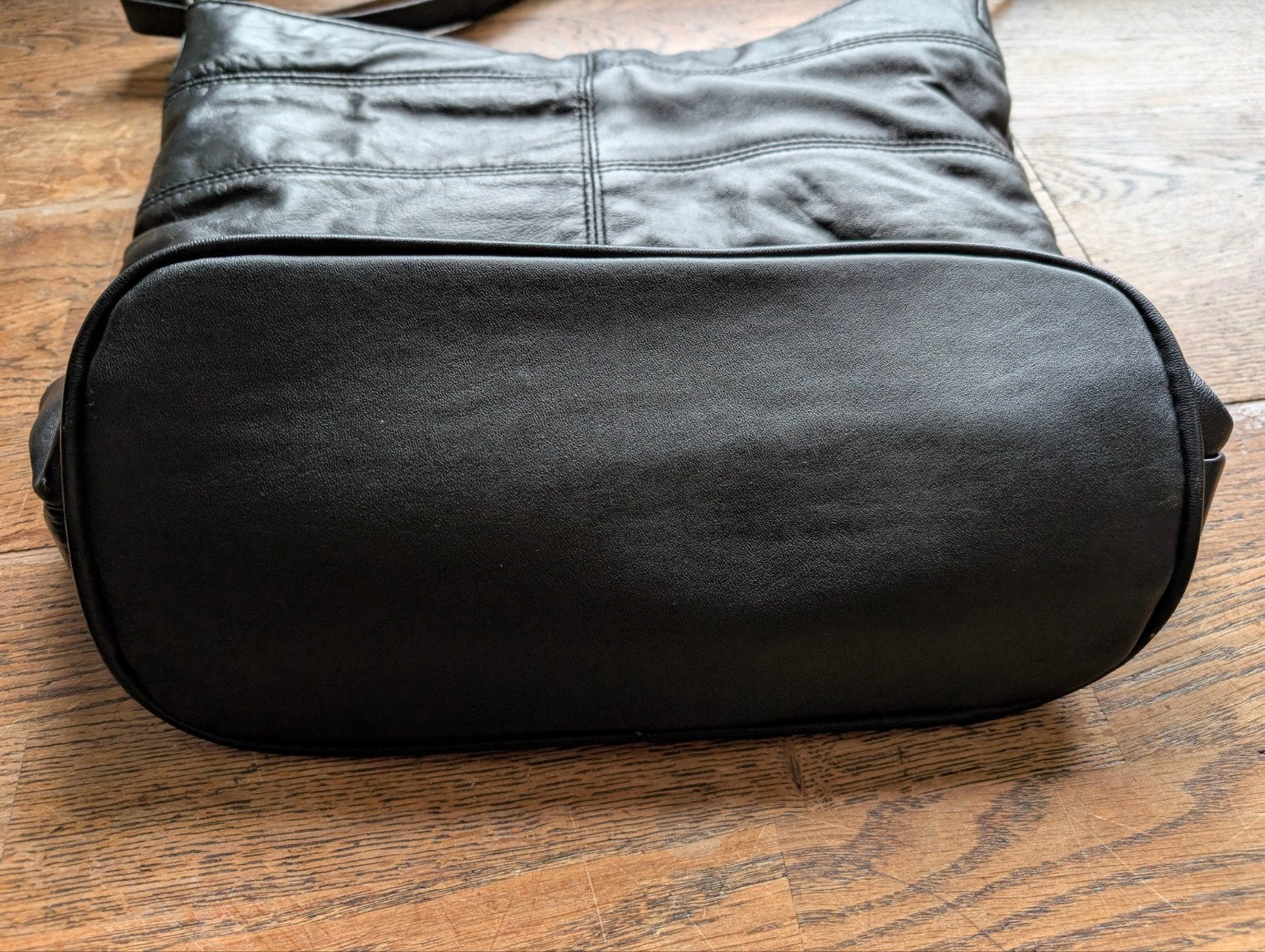 schoudertas, zwart soepel leer, patchwork, shopper, nieuw, Ophalen of Verzenden, Nieuw, Zwart