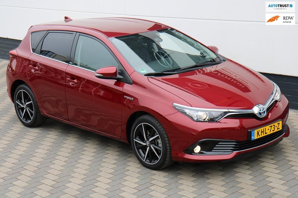 Toyota Auris 1.8 Hybrid Navi Camera Dealer Onderhouden !, Startonderbreker, Gebruikt, Zwart, 4 cilinders