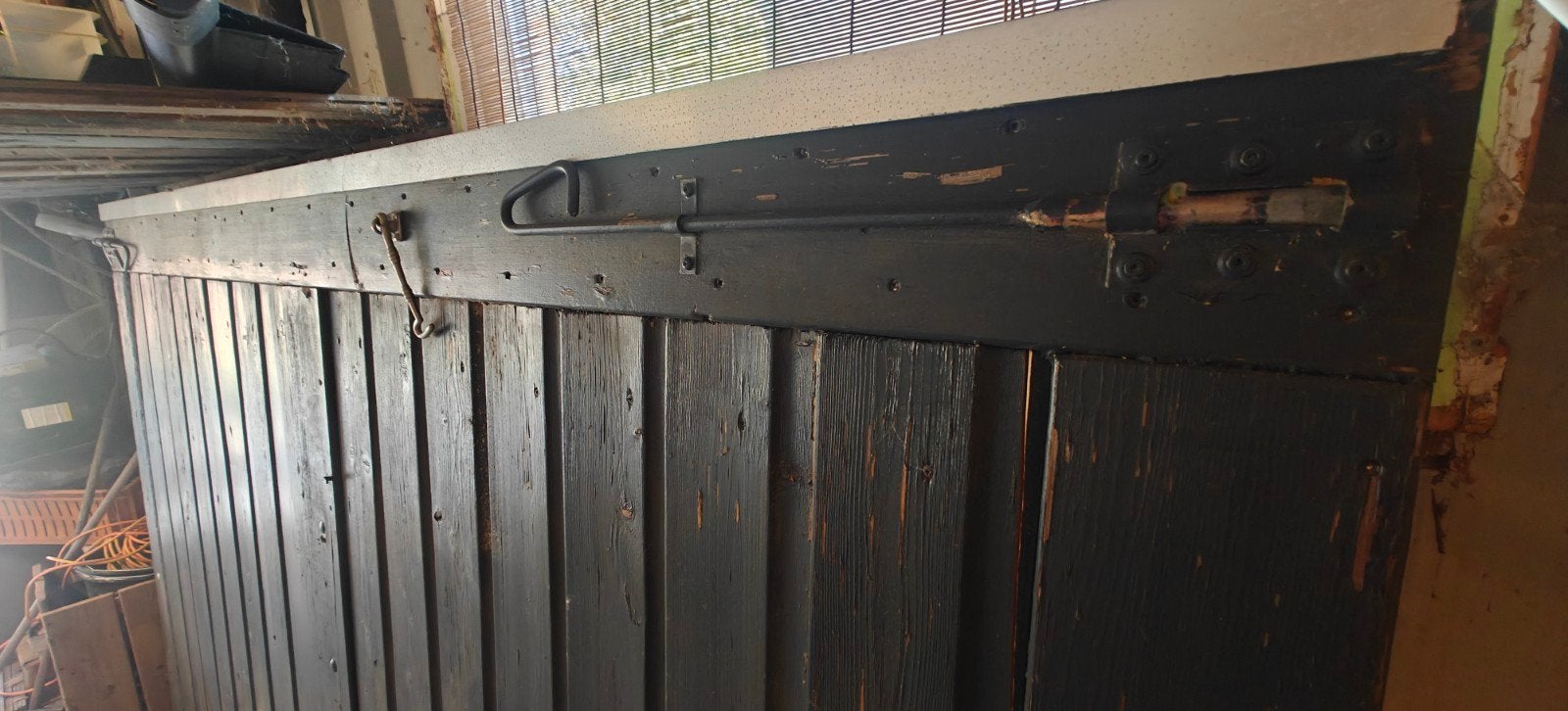 Grote Poort met Loopdeur - 1650x2400mm en 925x2400mm, Ophalen, Gebruikt, Garagedeur, 120 cm of meer