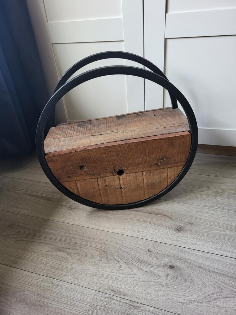 Metalen industrieel wandrek met lade 50 cm, Ophalen, Zo goed als nieuw