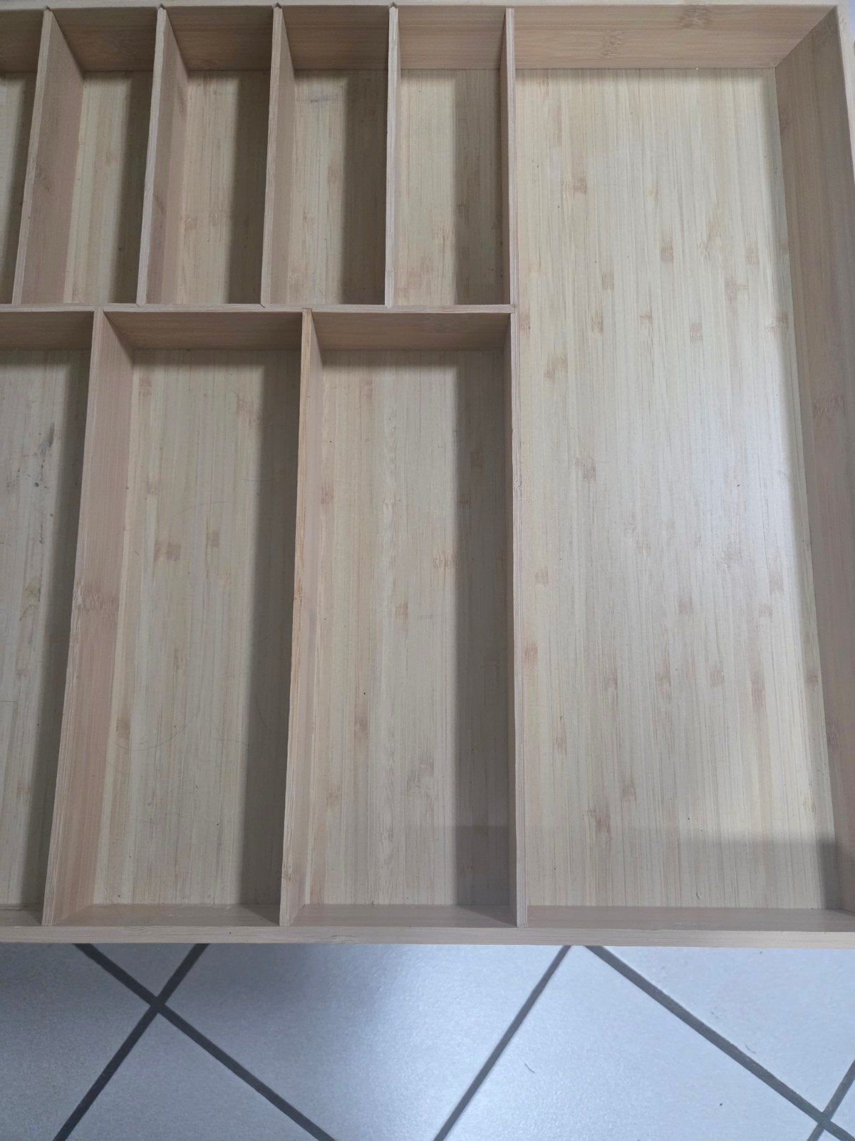 IKEA Bestekbak Bamboe 52x50cm met Meshouderbak, Ophalen, Zo goed als nieuw