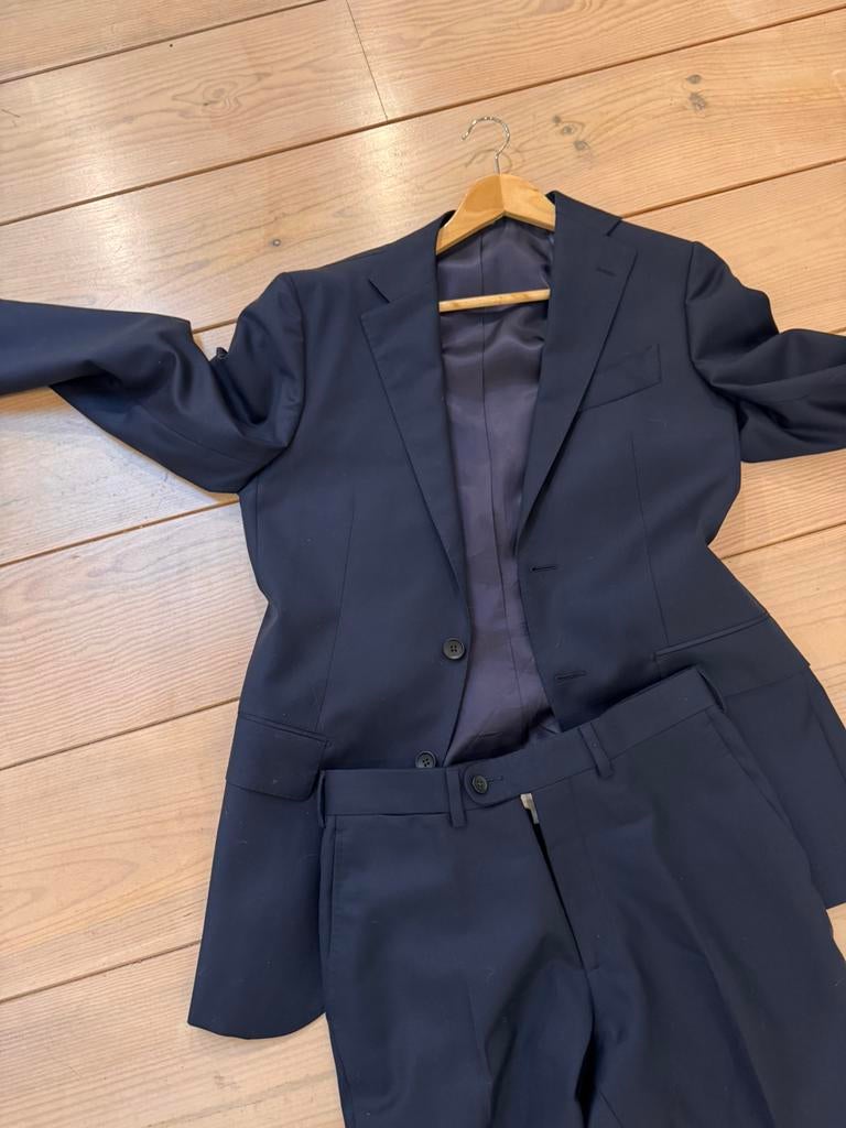 Suitsupply tweedelig pak maat 44. Een enkele keer gedragen, Ophalen of Verzenden, Zo goed als nieuw, Maat 42/44 (L), Blauw