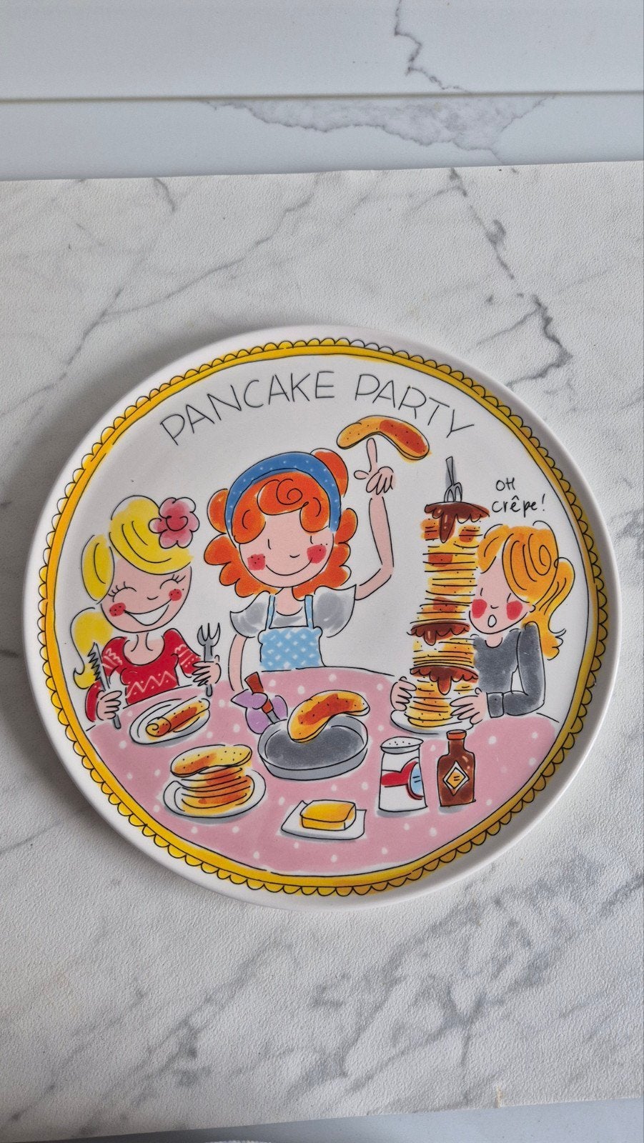Blond Amsterdam Pannenkoekenbord - Pancake Party, Ophalen, Aardewerk, Overige typen