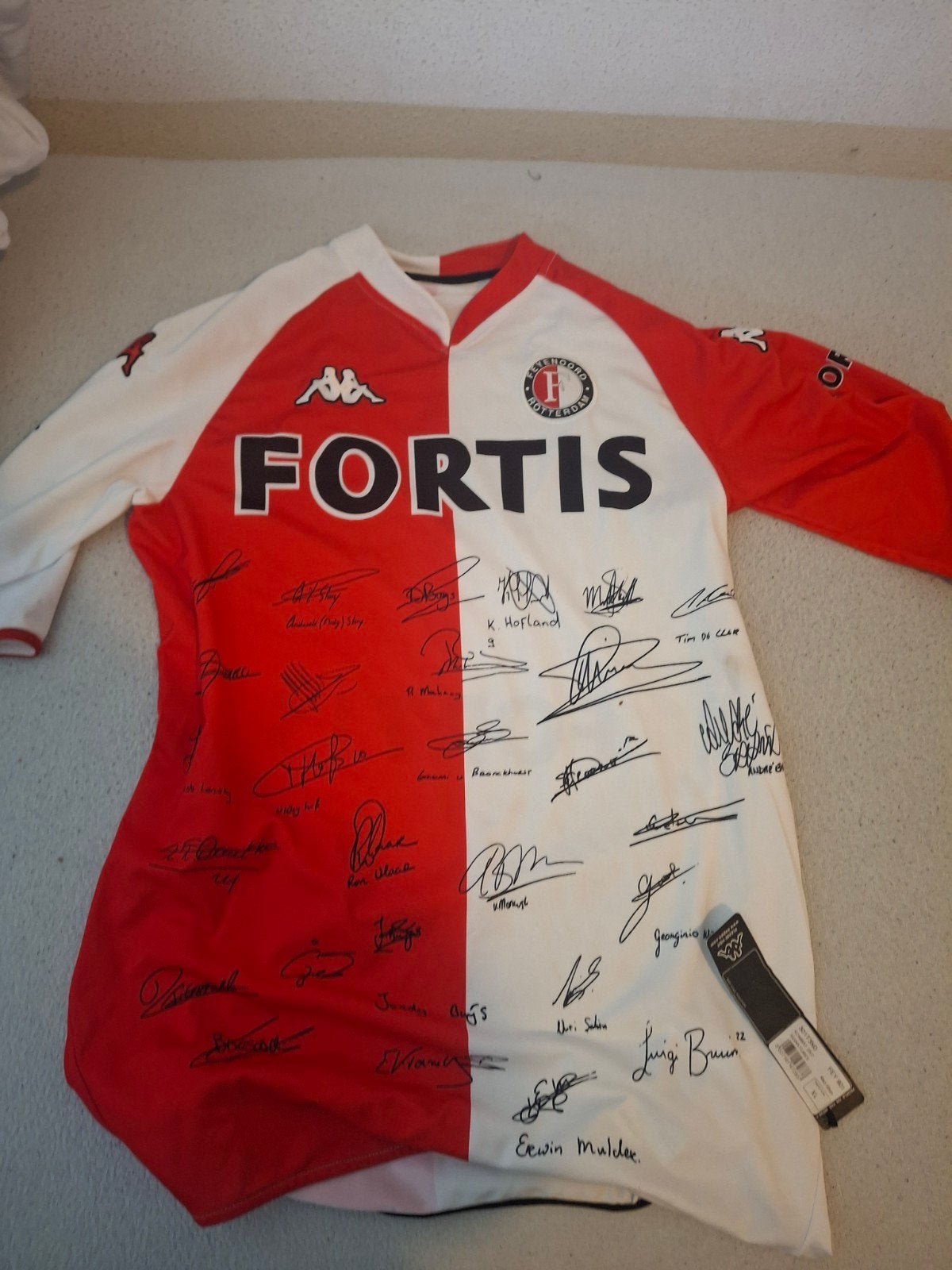 Gesigneerd Feyenoord shirt uit 2007/2008, Kleding | Heren, Sportkleding, Kappa, Overige maten, Ophalen of Verzenden, Zo goed als nieuw