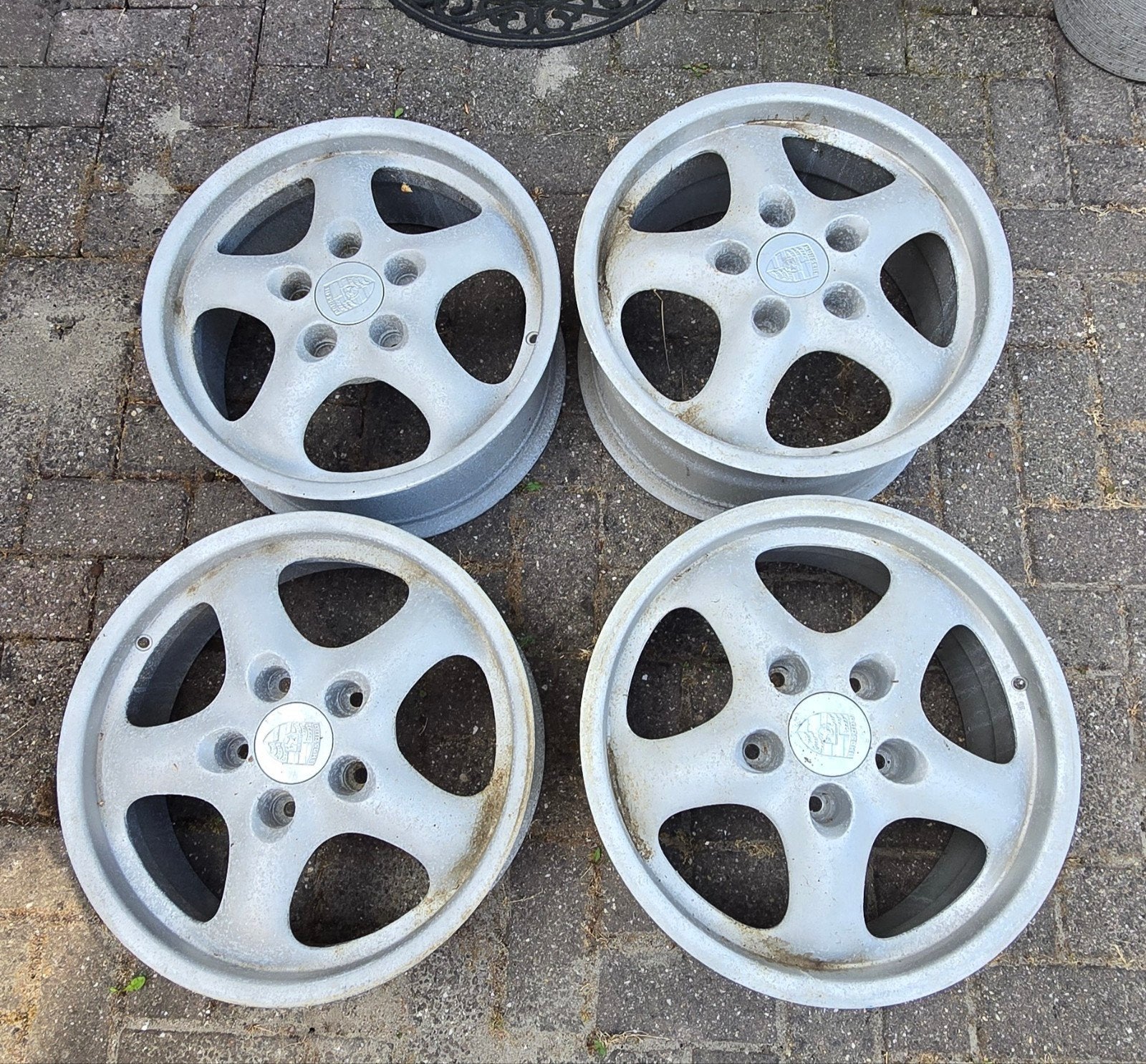 Porsche cup 2 velgen 5x130 911 993 carrera 17 inch 7j en 9J, Ophalen, Gebruikt