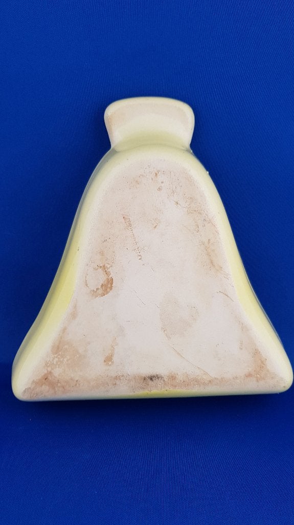 Vintage puddingvorm pasteltint geel, vorm van een bel. 6A5, Tweedehands verkoop, Tweedehands verkoop, Gebruikt, Ophalen of Verzenden