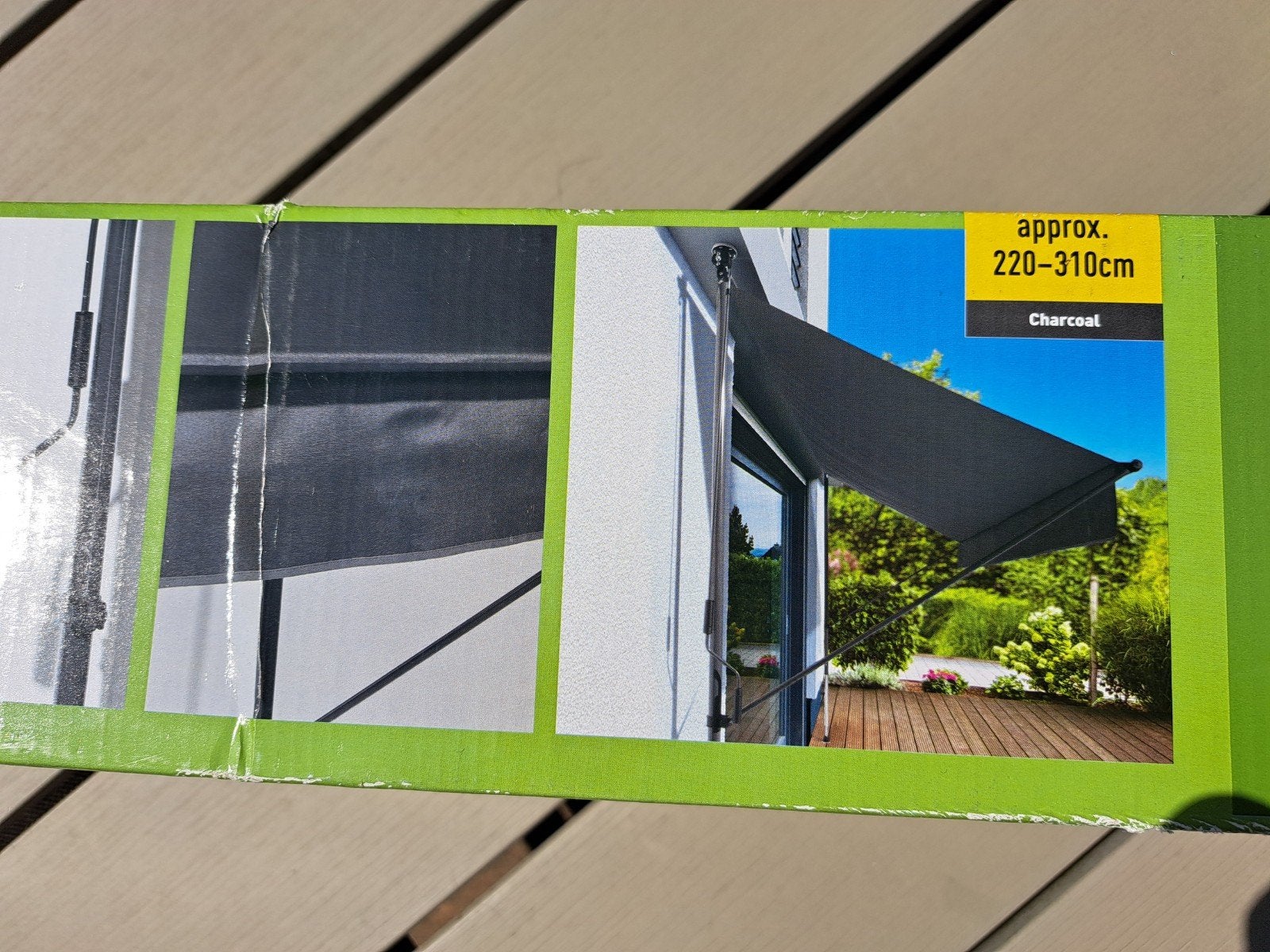 Klem luifel antraciet - Nieuw in doos met handleiding, Tuin en Terras, Ophalen, Overige typen, Nieuw, 150 tot 300 cm