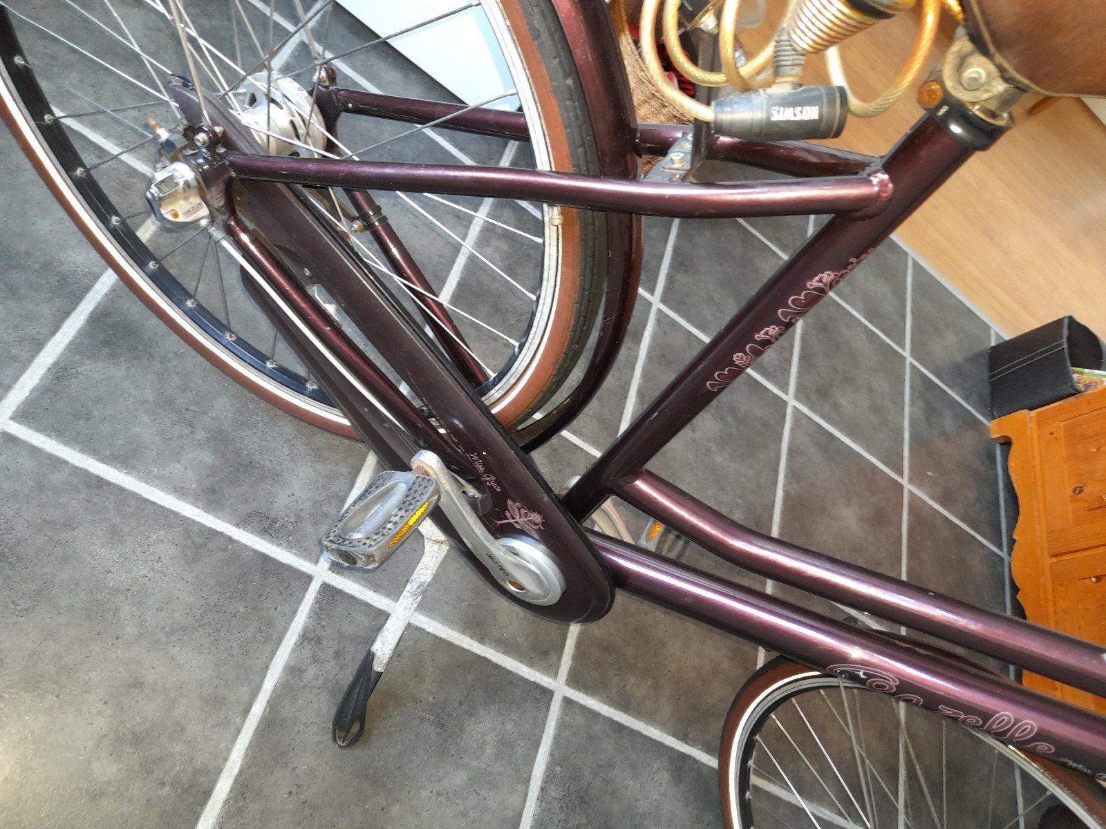 Bruine Gazelle  damesfiets., Fietsen en Brommers, Ophalen, Gebruikt