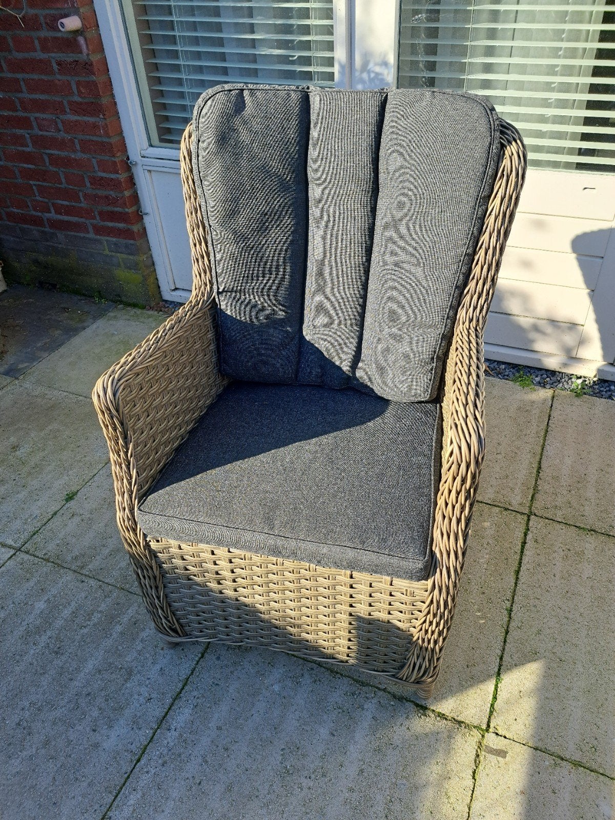 6 luxe tuinstoelen met losse kussens, Tuin en Terras, Ophalen, Zo goed als nieuw