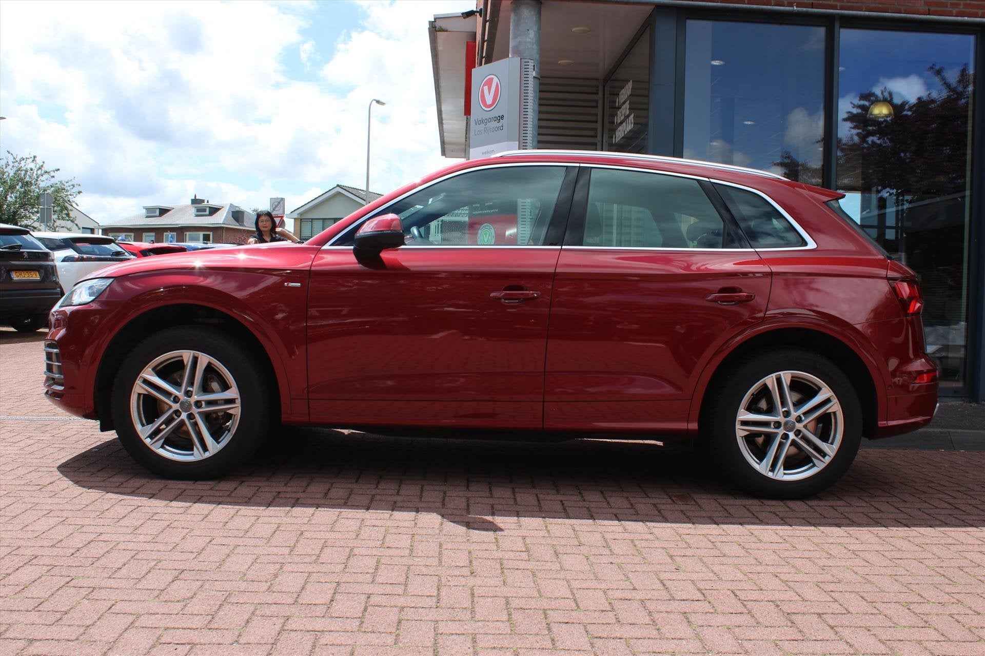 AUDI Q5 2.0 TFSI *S-Line Sport* | 360 Camera | Cruise & Clim, Auto's, Audi, Automaat, Gebruikt, 4 cilinders, Bedrijf