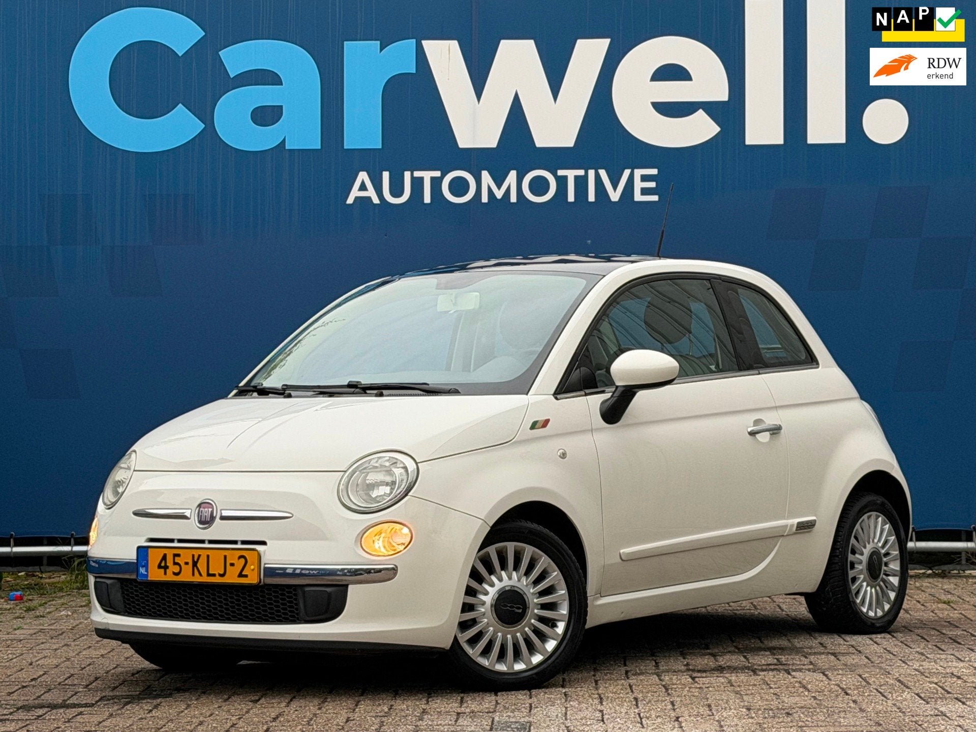 Fiat 500 1.2 Lounge|1e Eigenaar|Distributie vv in 2021|Autom, Auto's, Stof, Gebruikt, 1242 cc, 4 cilinders