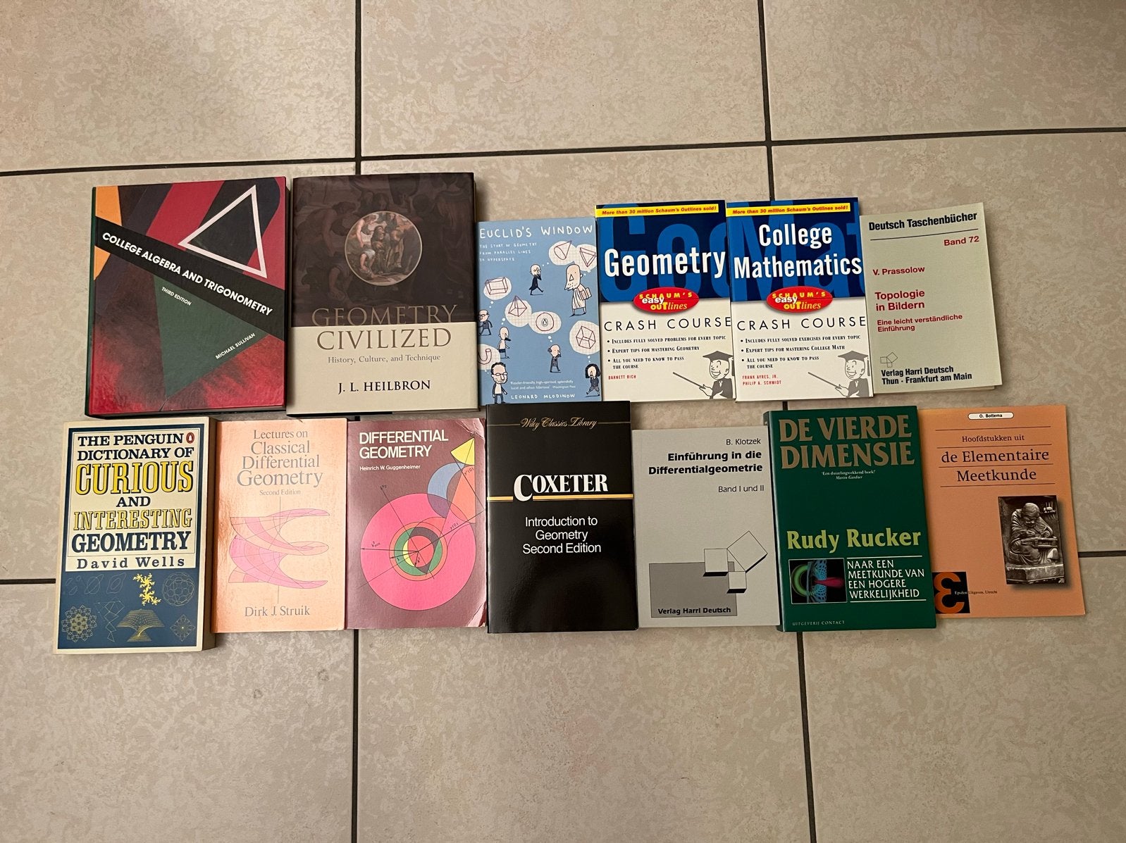 Collectie Wiskunde & Geometrie Boeken (Engels/Duits), Ophalen of Verzenden, Beta, Gelezen, HBO