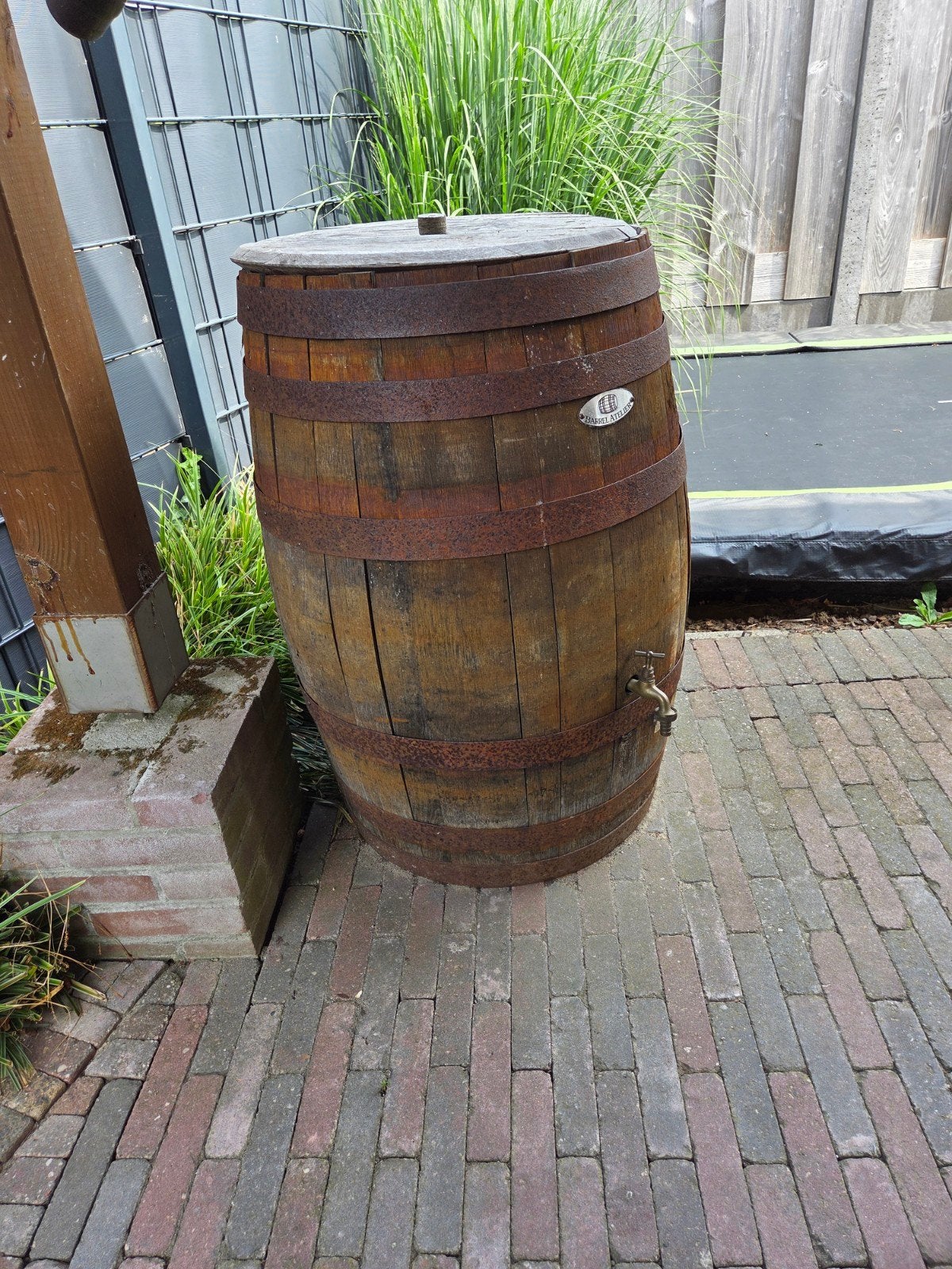 Regenton Barrel Atelier, Tuin en Terras, Ophalen, Gebruikt, Met kraantje, 150 liter of meer