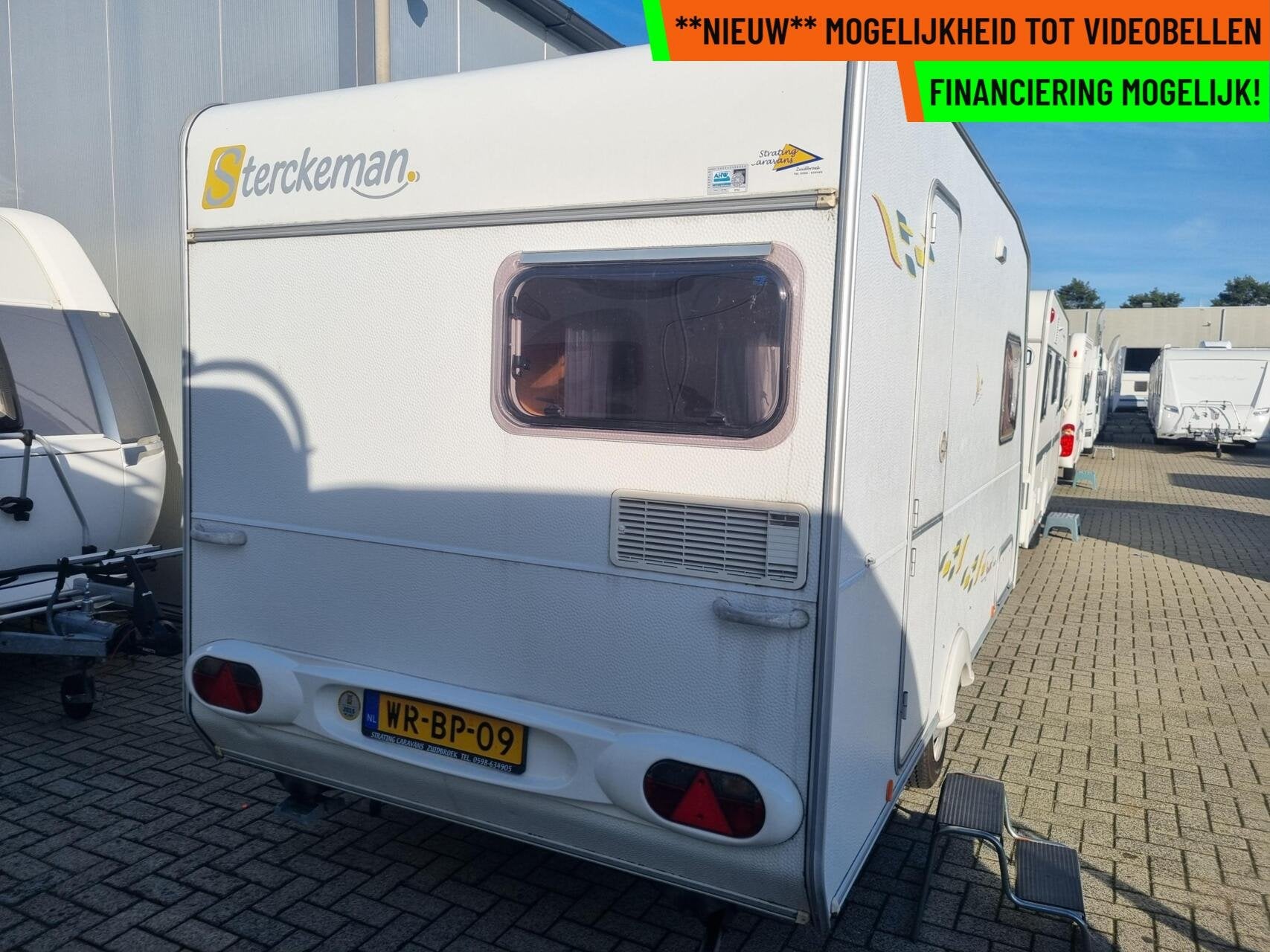 Sterckeman starlett 420 cp DWARSBED + FIETSENDRA + VOORTENT, Hordeur, Sterckeman, Bedrijf, Tot en met 4