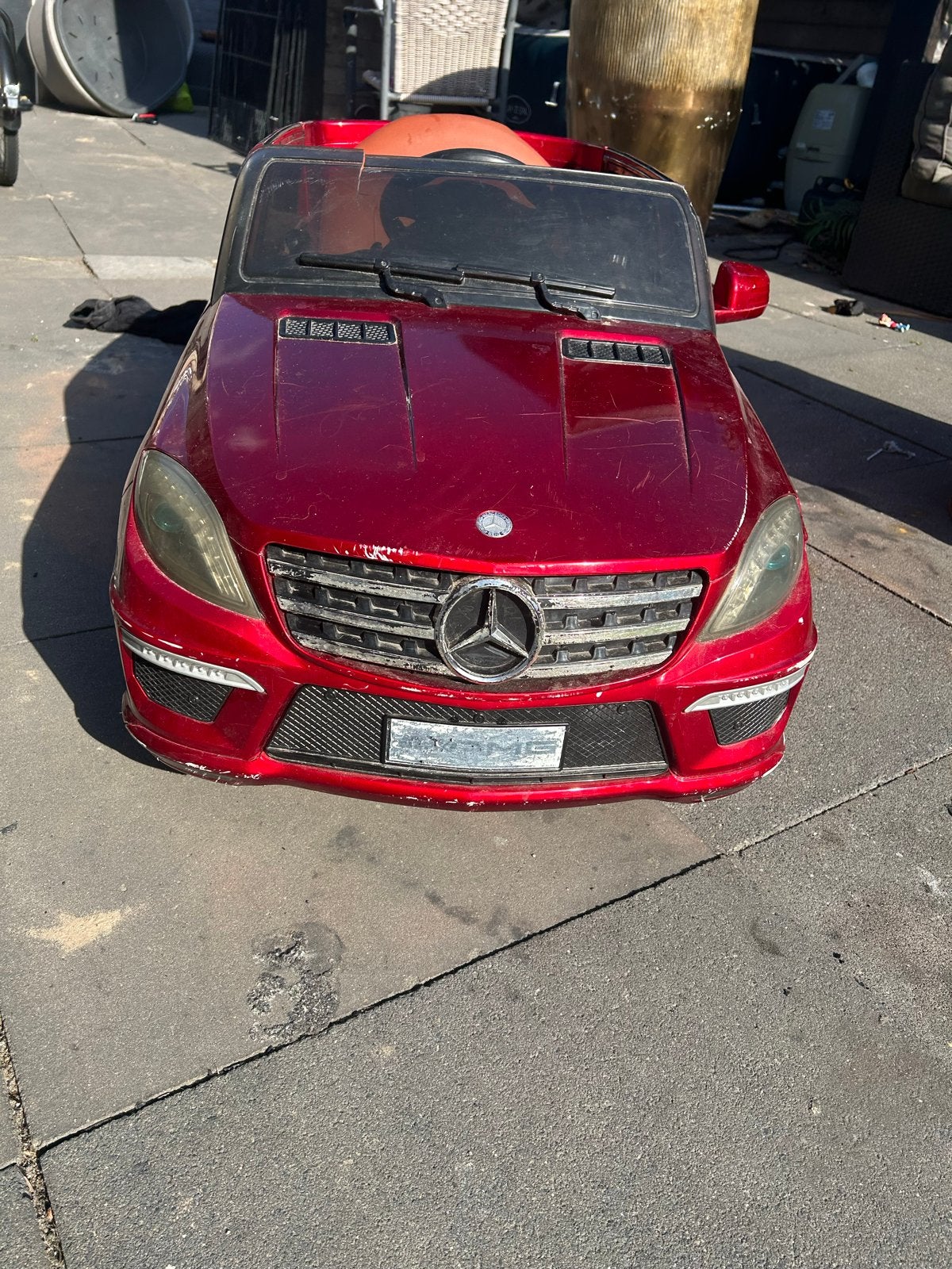 Mercedes-Benz ML63 AMG Kinder Accu Auto - Rood, Ophalen, Gebruikt