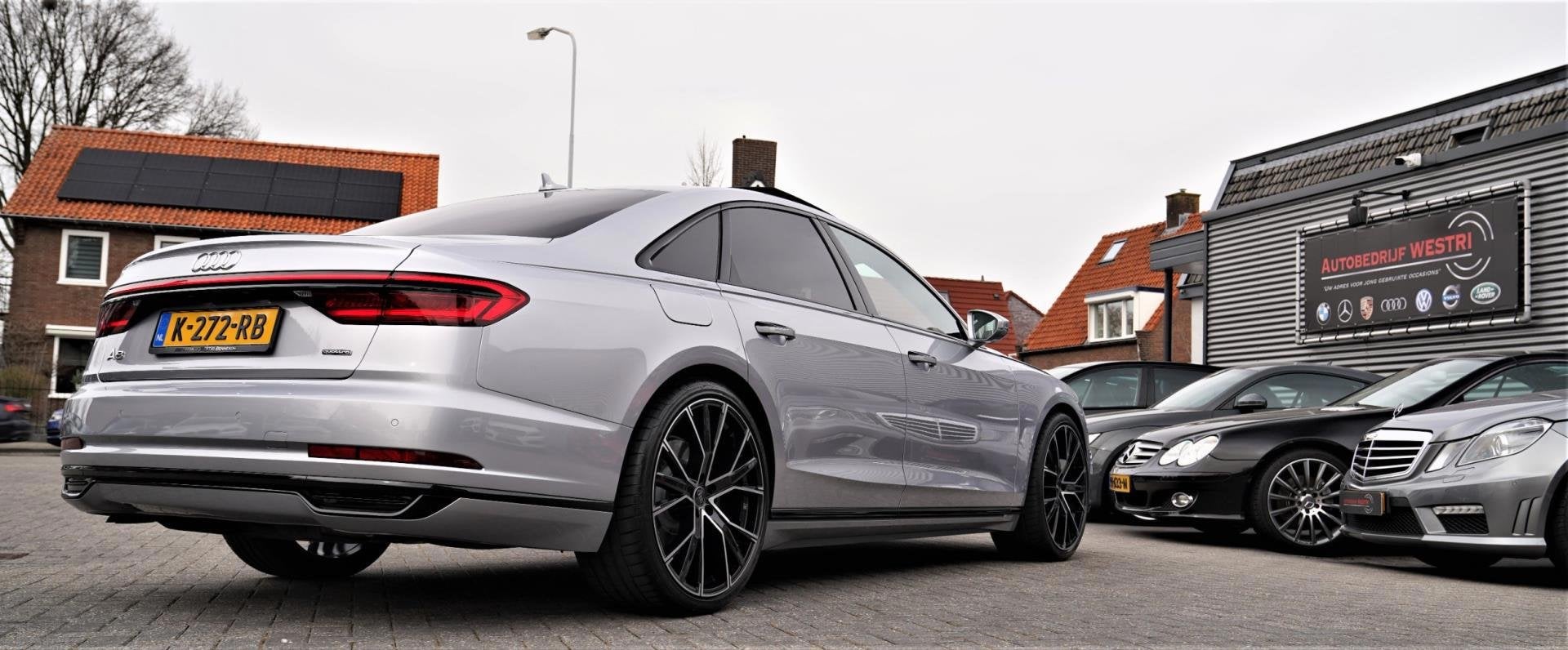 Audi A8 55 TFSI Quattro Pro Line Plus | Panorama | Luxe Lede, Auto's, Dealer onderhouden, Gebruikt, Euro 6, 2995 cc