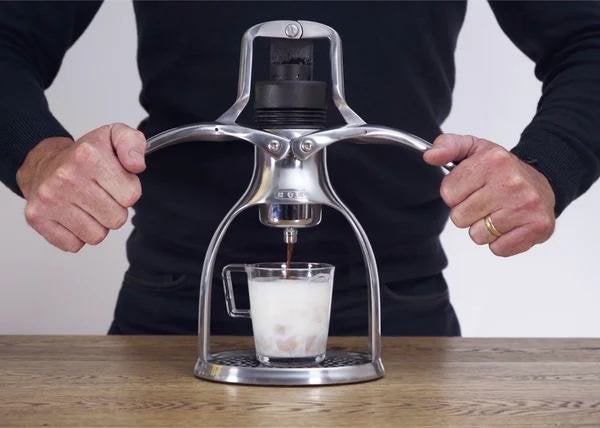 ROK Handmatige Espressomaker - Gebouwd voor de Eeuwigheid, Ophalen, Gebruikt, Overige modellen, Gemalen koffie