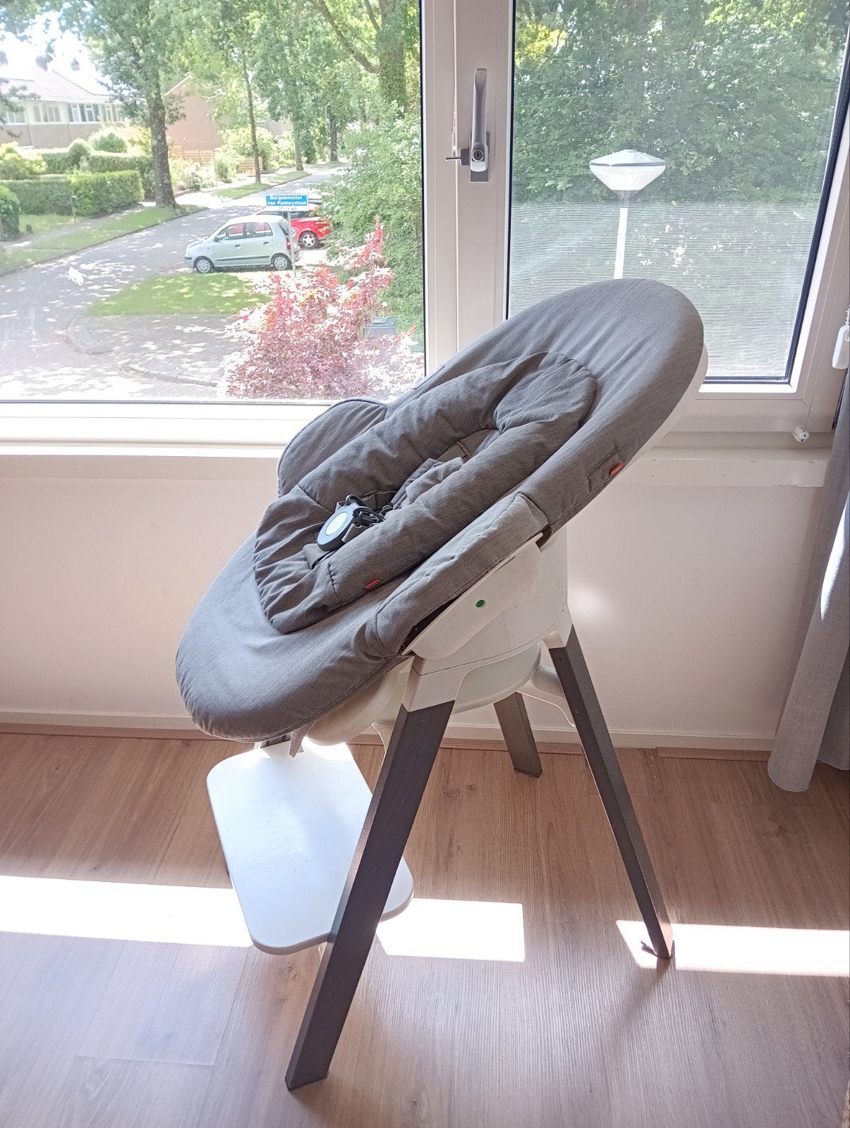 Stokke Steps meegroeistoel met newborn set, Ophalen, Gebruikt, Meegroeistoel, Gordel(s)